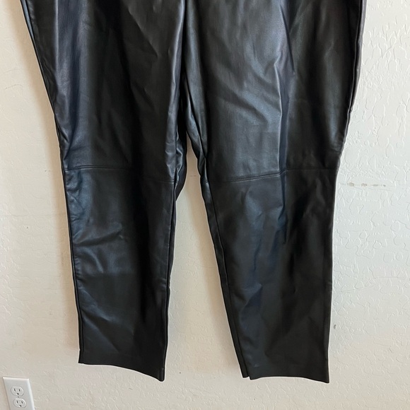 Eloquii Black Faux Leather Pants - Picture 4 of 7